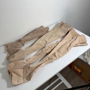 Juzo Compression Open Toe Socks Women XS Beige Medical Support Bundle